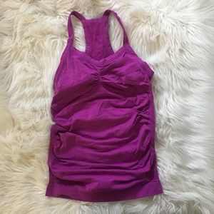 Sweaty Betty tank top medium pink rouched